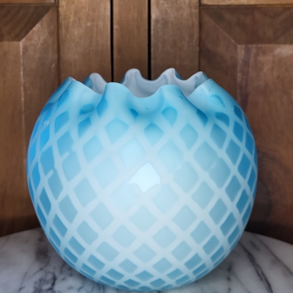 Antique Glass Rose Vase - Picture 12 of 15